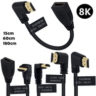 Version 2.1 HDMI 4K120HZ/8K60HZ/7680X4320 Male to Female Extension HD Adapter Cable