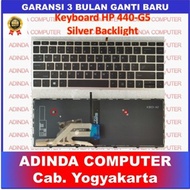 Keyboard hp Probook 440-G5 ZHAN 66 Pro G1 Silver Backlight