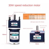 12V 24V Micro Metal DC Electric Geared Motor 30W Slow Speed 10-600RPM Low Noise Reversible Motor Adj