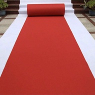 1pc White/Red Disposable Carpet, Wedding Aisle Carpet, Christmas, Holiday Party Celebration Carpet,