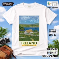 IRLANDIA SOUVENIR T-SHIRT 5 WEAR STATETAG ASAL IRELAND COTTON 24S SOUVENIR PREMIUM GIFT