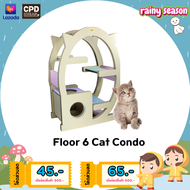 คอนโดแมว  ของเล่นแมว  ที่ลับเล็บแมว ที่นอนแมว Floor 6 Cat Condo  รุ่น คอนโดแมว 6 ชั้น CPD IDEAS