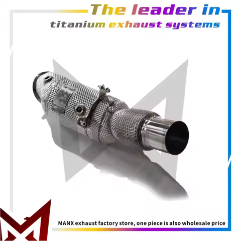 For BMW 640i GT G32 B58 3.0T 2017+ Stainless Steel Downpipe Turbo Cat Delete / 200 Cell High Flow Ca