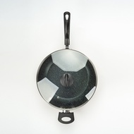 JAYA MATA 28/30/32cm Non-stick Coating Aluminium Open Frying Pan with Cover JM795 | Official Online 