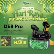 Dmes DE8 Pro Wireless Earbuds Bluetooth 6.0 IPX6 Waterproof 65ms Low Latency 8H Playtime 10mm Driver