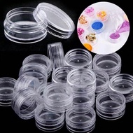 20/50/100pcs 3g Plastic Cosmetic Containers, Suitable For Eyeshadow, Nail Powder, Jewelry, Lipstick,