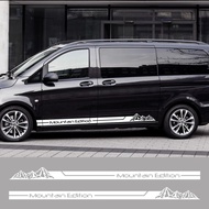 2Pcs Car Stickers For Mercedes Benz Vito V Class Viano W638 W639 W447 Marco Polo EQV Camper Van Viny