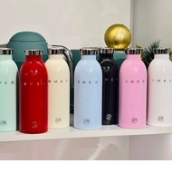 New Smeg Cup Bottles Thermos Cup 500ml Ins Style 304 Stainless Steel Anti-Fall Large Capacity Portab