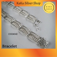 Original 925 Silver Bracelet Chain Full Cutting Abacus | Gelang Tangan Bangle Full Sempao Perak 925 | Ready Stock