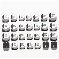 SMD Electrolytic capacitor aluminum 6.3V 10V 16V 25V 35V 50V 1UF 2.2UF 4.7UF 10UF 47UF 100UF 220UF 3