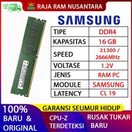 RAM PC DDR4 16GB 21300 / 2666 MHZ RAM NB DDR4 8GB 2666 MHZ -KOMPONEN KOMPUTER