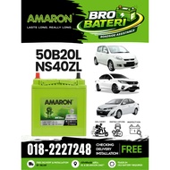 Free Installation (KL & Selangor) | Amaron FLO 50B20L NS40ZL Car Battery | Myvi Axia Bezza Viva Jazz