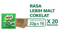 Milo Active Go 22gr 1 Dus [Isi 20 Renceng] / Susu Milo Sachet 1 Dus / Minuman Bubuk Instan Rasa Cokl