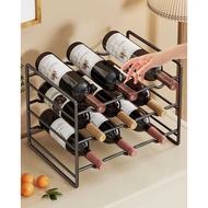 [SG seller]Wine rack decoration, wine holder, wine bottle rack, slanted wine holder, wine rack for c