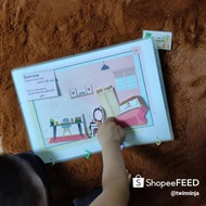 Velcro Tape dot transparent hook for busy book purpose