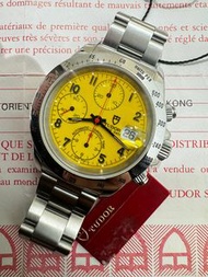 🌈🌈新返貨啦🌈🌈原裝黃芥面計時 Tudor  Tiger🐯 Prince Date 刁的刁底79280 有出世紙 紅牌🌈🌈1122C（廣華街店）