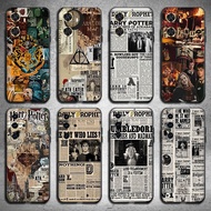 Huawei Y9A Y6 Y5 2017 Y6 2018 Y6s 2019 Y6 Prime 2018 Y6 Pro 2019 TPU Spot black phone case KG16 Harry Potter Newspaper