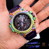 G-SHOCK Limited MT-G B3000PRB-1A Aurora Oval with Recrystallized Steel Bezel and Rainbow