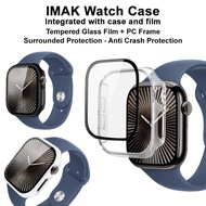 IMAK Integrated Tempered Glass + Case for Apple Watch Series 11