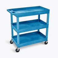 Classroom Basics EC111-BU 32" x 18" Tub Cart - Three Shelves