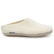 白色手工羊毛拖鞋 室內拖鞋 柔軟 舒適 防滑 羊毛氈鞋