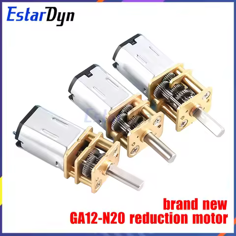 GA12-N20 DC Gear Motor, 6V 100RPM Micro Metal Gearmotor, Low Noise High Torque, for Arduino Smart Ca