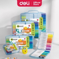 Deli Water Based Acrylic Paint Marker Set Chisel Tip Washable Markers Drawing Colouring Arcylic Art