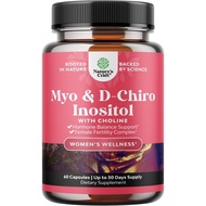 Female Inositol and D-Chiro Inositol Supplement-Choline Supplement for Regulating Menstrual Period, 