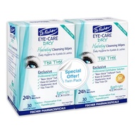 Dr. Fischer Tea Tree Eyelid Wipes for Dry Eyes - Gentle Eye Wipes for Everyday Eye Conditions and Hy