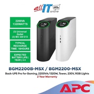 APC BGM2200B-MSX / BGM2200-MSX Back-UPS Pro for Gaming, 2200VA/1320W, Tower, 230V, RGB Lights, Pure 