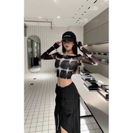 y2k y2k Women's Clothing Asian Culture Hot Girl Top Yabi Style Punk American y2k Long Sleeve T-Shirt