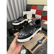 Dior b27 White Leather Sneakers - Casual Lace-Up Design for Men & Women