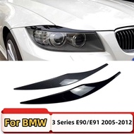 Front Headlight Garnish Strip Eyebrow Cover Trim For BMW 3-Series E90 E91 318i 320i 330i 325i 335i 3