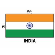 India Flag 3x5ft, Bendera India 3x5ft, Polyester