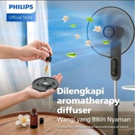 Philips Stand Fan CX1520/01 16-inch Standing Fan with 6 Blades + Remote & Aroma Diffuser CX 1520 - B