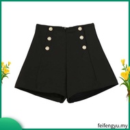 (JANUARY BRAND) SMLXL2XL Women's High Waist Short pants女装高腰短裤罗马弹力面料后腰伸缩裤头-JN5709
