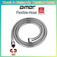 Aimer AMACC-4415 Stainless Steel Hose Double Interlock Flexible Hose Hand Shower Bidet