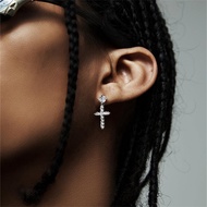 GHG Cross Diamond Zircon Earrings Hip Hop Earrings Men Earrings Diamond Earrings ins Jewelry