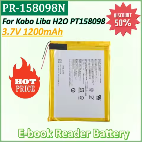 New PR-158098N 3.7V 1200mAh for Kobo Liba H20 H2O EVE PT158098 1ICP2/80/98 Electronic E-book Reader 