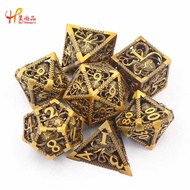 New Hollow Dice Pure Copper Electroplating Dice DND Dungeons and Dragons Running Group Metal Dice
