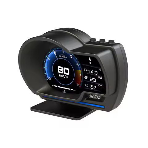 2026 Hot Sale WiiYii Selling P6 OBD2 Gauge Head up Display Water Temperature Auto Gauge OBD2 Fast Re