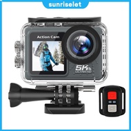 [New] 5K 4K 60FPS Action Video Cam Anti-shake WIFI 30m Waterproof with Remote Control