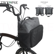 TWTOPSE Portable Backpack Bike Bag For Brompton Folding Bicycle 3SIXTY Fit 3 Holes Dahon Tern