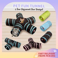 Pet Tunnel Cat Dog Rabbit 3 Way Pet Crinkly Sounds Agility Train Tunnels Tubes Toy Tunnel 猫隧道 猫玩具 宠物