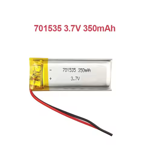 701535 3.7V 350mAh Polymer Lithium Rechargeable Battery for Bluetooth Headset Dog Training Device Cr