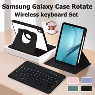 Smart Flip Case Keyboard Wireless For Samsung Galaxy Tab A9/A9+/A8/S7/S8/S9/S9 Plus/S9FE/S6 Lite 360