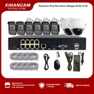 XIHANCAM 4MP Paket CCTV POE 8 Channel 8 Kamera NVR POE 5MP 8CH Paket NVR CCTV Komplit Siap Pasang