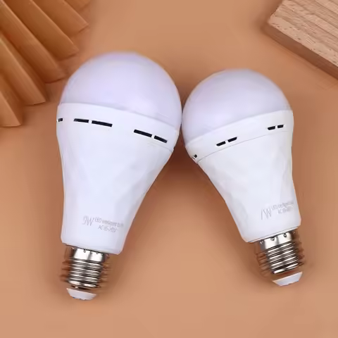 New Rechargeable Emergency Light Bulb 7W 9W 12W 15W Flicker-Free LED Bulb Light Portable E27 Emergen
