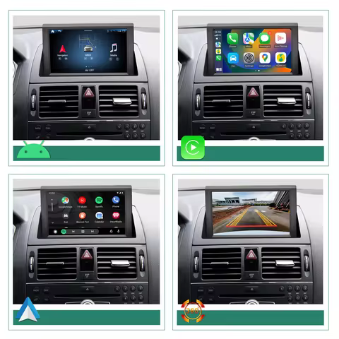 Autoradio For Mercedes Class C W204 C204 2007-2011 Android Carplay Full Screen Multimedia Gps YouTub