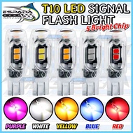 5 BRIGHT CHIP Car & Motorcycle T10 LED Signal Thailook Strobe Lampu LED Light Universal Signal Flash